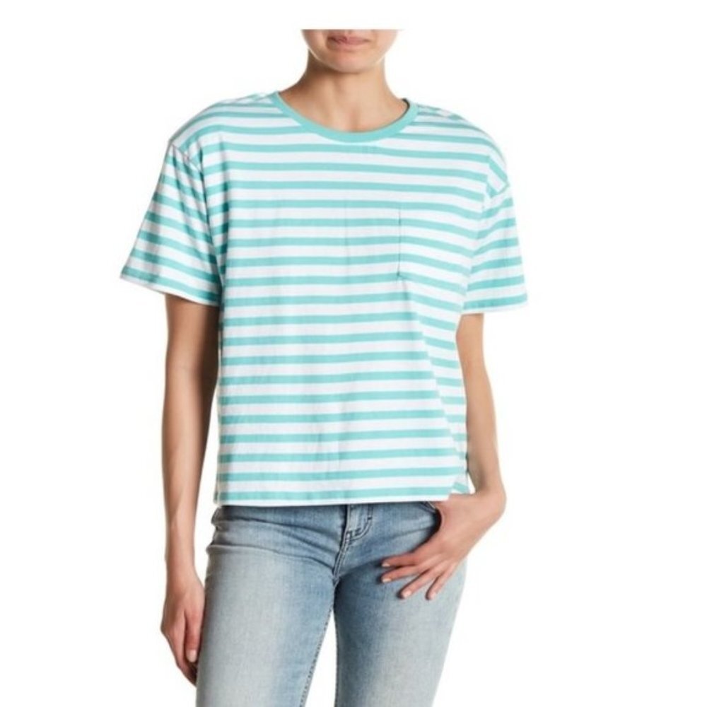 Abound Shoulder Pad Stripe Pocket Tee